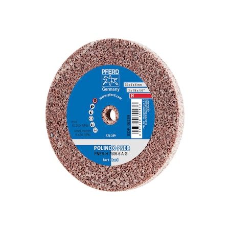 3 X 1/4 Unitized Wheel - 1/4 A.H., A/O Coarse (MH) 8AC